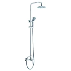 Imex Products Colonne de douche murale en acier et laiton finition chromee extensible* Colonne De Douche Encastrable