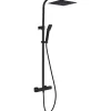 Essebagno Colonne de douche noire avec thermostatique 300 Quartos* Colonne De Douche Thermostatique