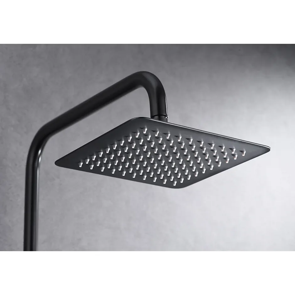 Imex Products Colonne de douche noire gun metal en acier et laiton avec mitigeur monocommande* Colonne De Douche Encastrable