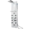Tectake Colonne de douche Panneau de douche en Aluminium argent* Colonne De Douche Encastrable