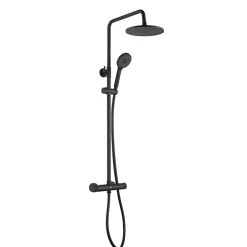Cecipa Max Colonne de Douche Robinetterie Thermostatique , Ensemble de Douche Chrome avec pommeau + Douchette 4 jets