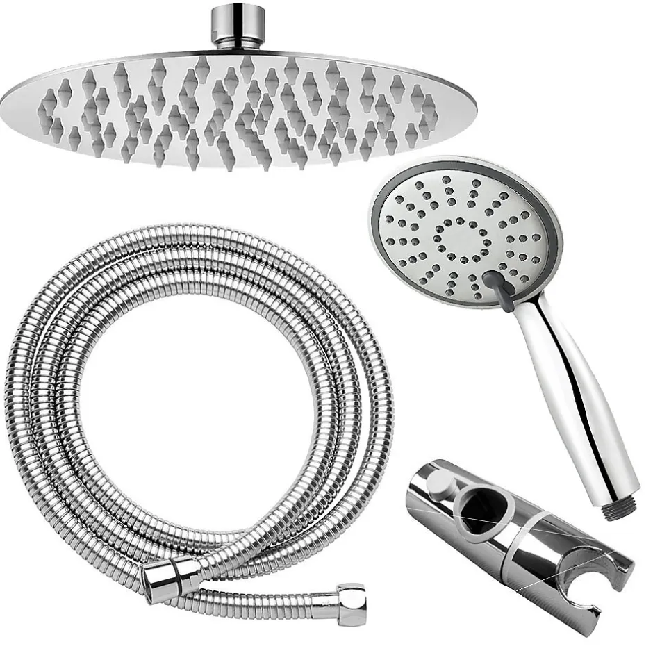 Kibath Colonne de douche ronde monocommande RAPIDA avec finition chromée brillante en laiton* Colonne De Douche Mécanique