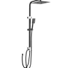 Auralum Max Colonne de douche sans robinetterie avec pommeau + douchette+ flexible + barre réglable, Noir* Robinet De Douche