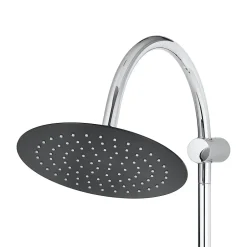 GoodHome Colonne de douche sans robinetterie avec pommeau + barre réglable + douchette 1 jet + flexible chrome Blyth* Colonne De Douche Sans Robinetterie
