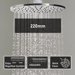 Cecipa Max Colonne de douche sans robinetterie avec pommeau + douchette+ flexible + barre réglable* Robinet De Douche