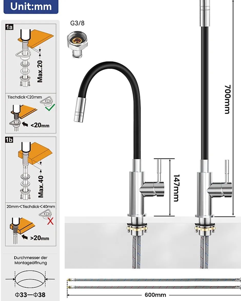Sofetiy Max Colonne de douche sans robinetterie avec pommeau + douchette 4 jets + flexible + barre réglable, Noir* Colonne De Douche Sans Robinetterie