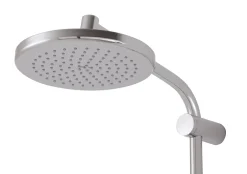 Hansgrohe Colonne de douche sans robinetterie avec douchette 3 jets + flexible + barre réglable, chrome, Reno 220 surface* Colonne De Douche Sans Robinetterie