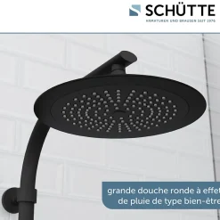 Schütte Colonne de douche MADURA FRESH noir mat