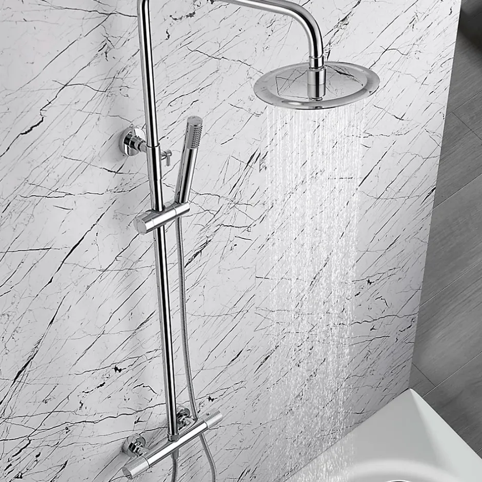 Imex Colonne de Douche Thermostatique Anti-Calcaire Chrome MONZA BTD038