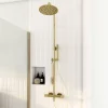 GoodHome Colonne de douche thermostatique, doré, Owens* Colonne De Douche Thermostatique