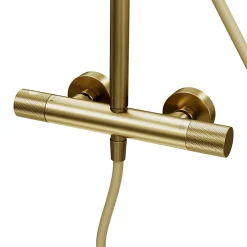 GoodHome Colonne de douche thermostatique, doré, Owens* Colonne De Douche Thermostatique