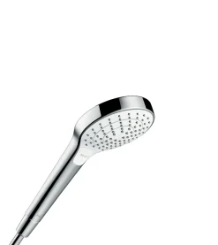 Hansgrohe Colonne de douche thermostatique avec pommeau + douchette 3 jets + flexible + barre réglable, chrome, Waterforms 220* Colonne De Douche Thermostatique