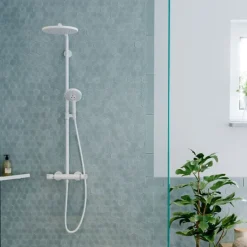 Hansgrohe Colonne de douche thermostatique Croma Select S 280 blanc mat