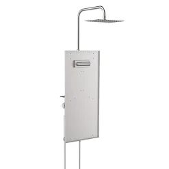 Valentin Colonne de douche thermostatique hydromassante mini prête à carreler, en aluminium anodisé, Batidouche