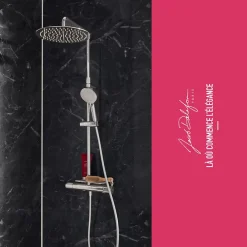 Jacob Delafon Colonne de douche thermostatique Metro chromée* Colonne De Douche Thermostatique