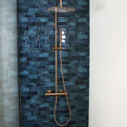 Essebagno Colonne de douche thermostatique, cuivré, Luisa 250