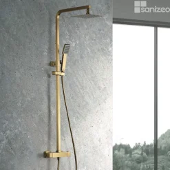 Imex Colonne de Douche Thermostatique Anti-Calcaire Or Brossé VIGO BTV013/OC