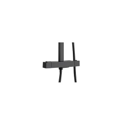 GoodHome Colonne de douche thermostatique avec pomme de tête, douchette et flexible, noir mat, Kozo* Colonne De Douche Thermostatique