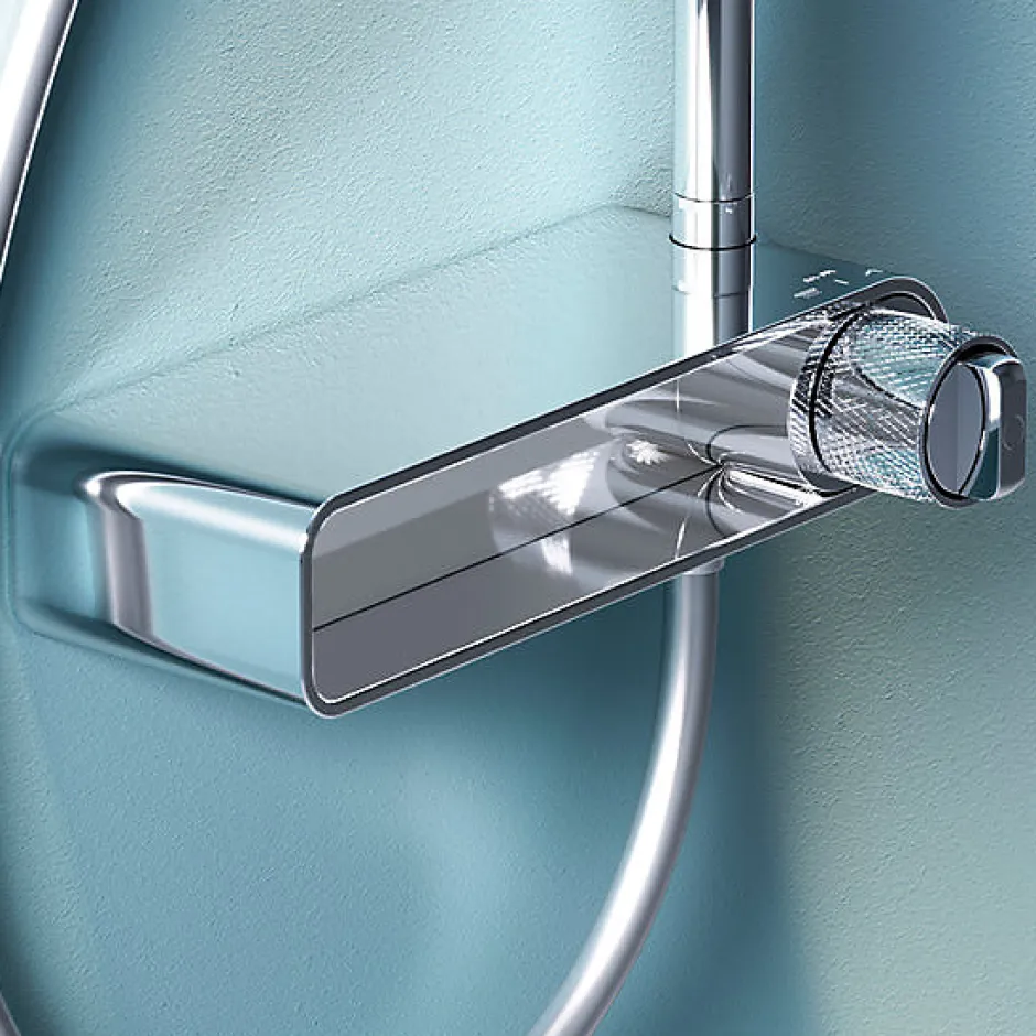 Am.Pm Europe Colonne de douche thermostatique, avec mitigeur thermostatique Système de douche avec robinet Chrome, F0785A600 X-Joy AM.PM