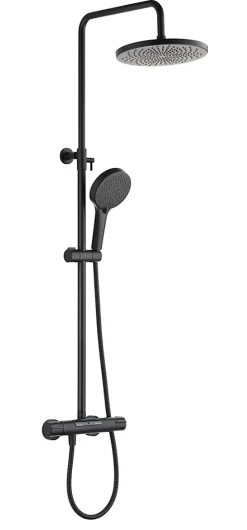 Edouard Rousseau Colonne de douche thermostatique noire XL, Ekogest* Colonne De Douche Thermostatique