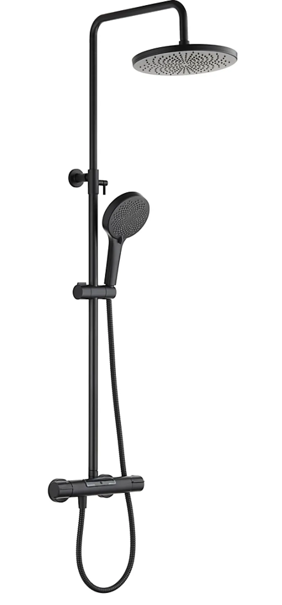 Edouard Rousseau Colonne de douche thermostatique noire XL, Ekogest* Colonne De Douche Thermostatique