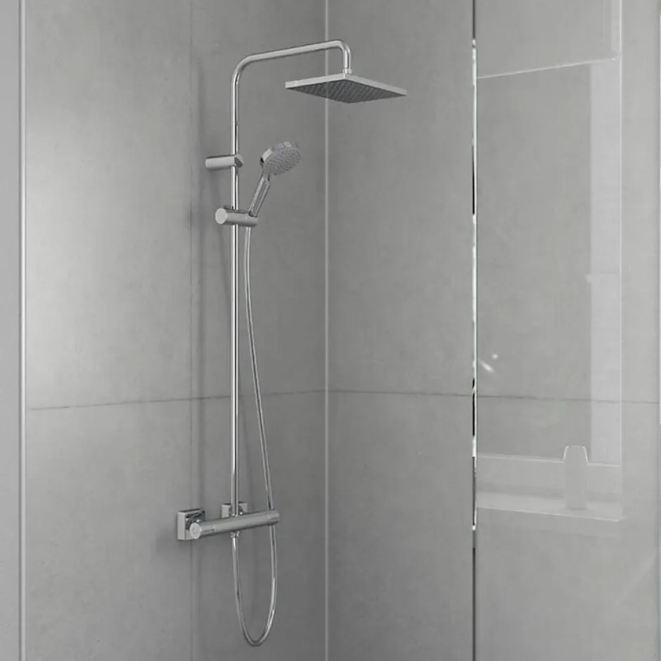 Hansgrohe Colonne de douche thermostatique Vernis Shape 230 chromé* Colonne De Douche Thermostatique