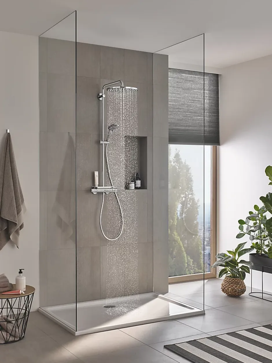 Grohe Colonne de douche thermostatique chromé Vitalio 310* Colonne De Douche Thermostatique