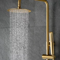 Imex Colonne de Douche Thermostatique Anti-Calcaire Or Brossé NAPOLES BTN047/OC* Colonne De Douche Thermostatique
