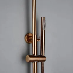 Hudor COLONNE DE DOUCHE THERMOSTATIQUE EN LAITON ROSÉ DORÉ (CUIVRE) SC418 COLLECTION PENEE* Robinet De Douche