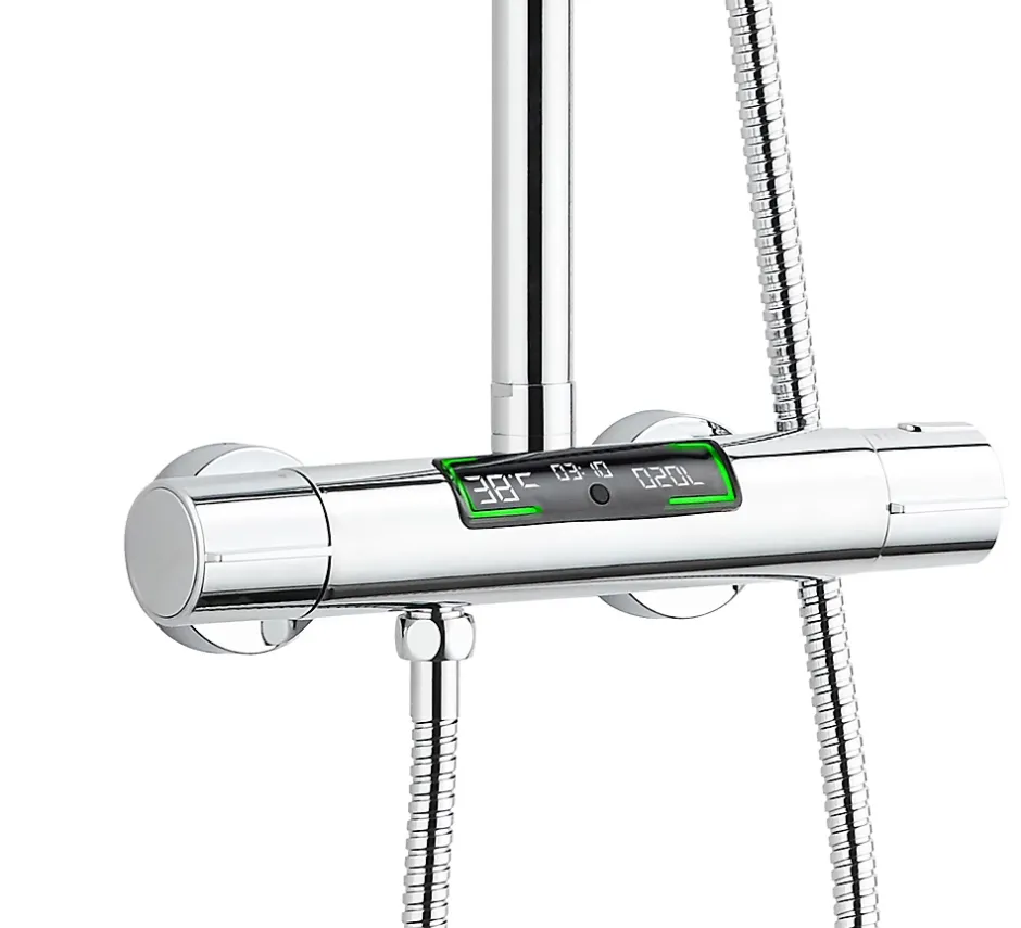 Edouard Rousseau Colonne de douche thermostatique chrome XL, Ekogest