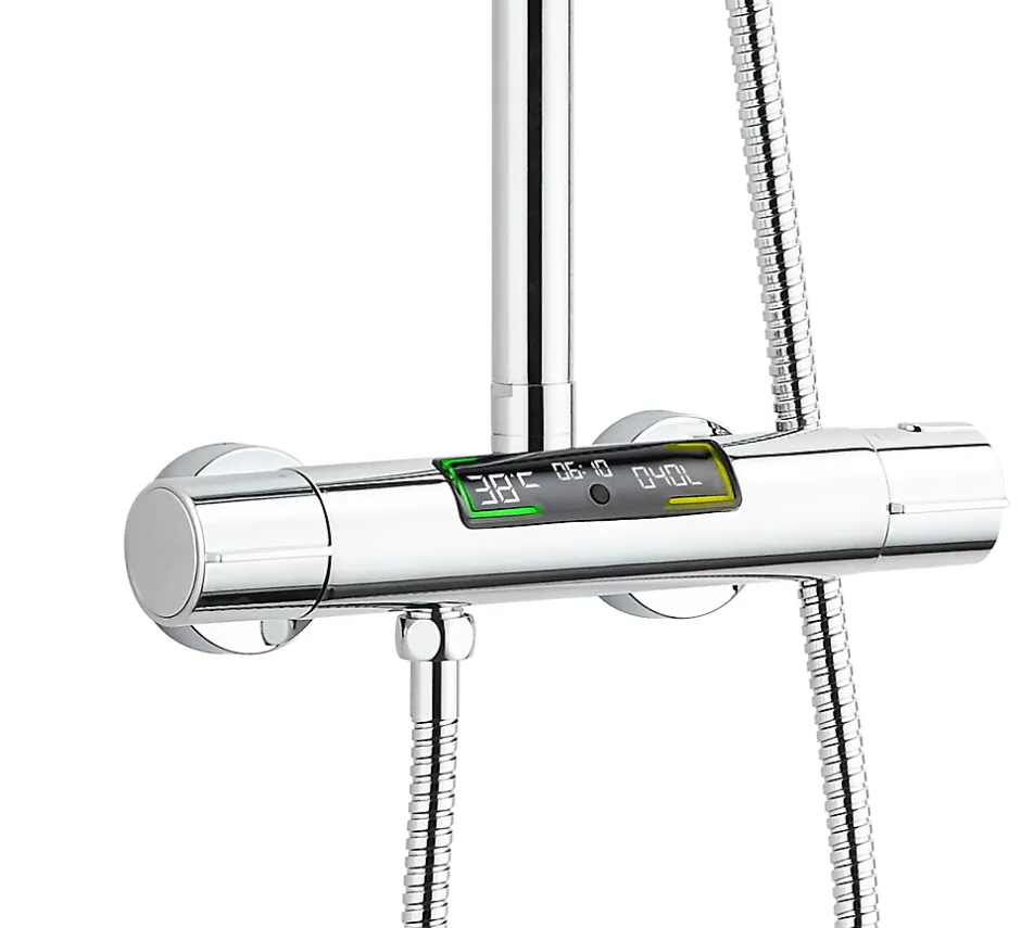 Edouard Rousseau Colonne de douche thermostatique chrome XL, Ekogest