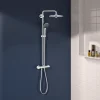 Grohe Colonne de douche thermostatique chrome H.112 cm, Vitalio TurboStat
