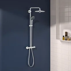 Grohe Colonne de douche thermostatique chrome H.112 cm, Vitalio TurboStat