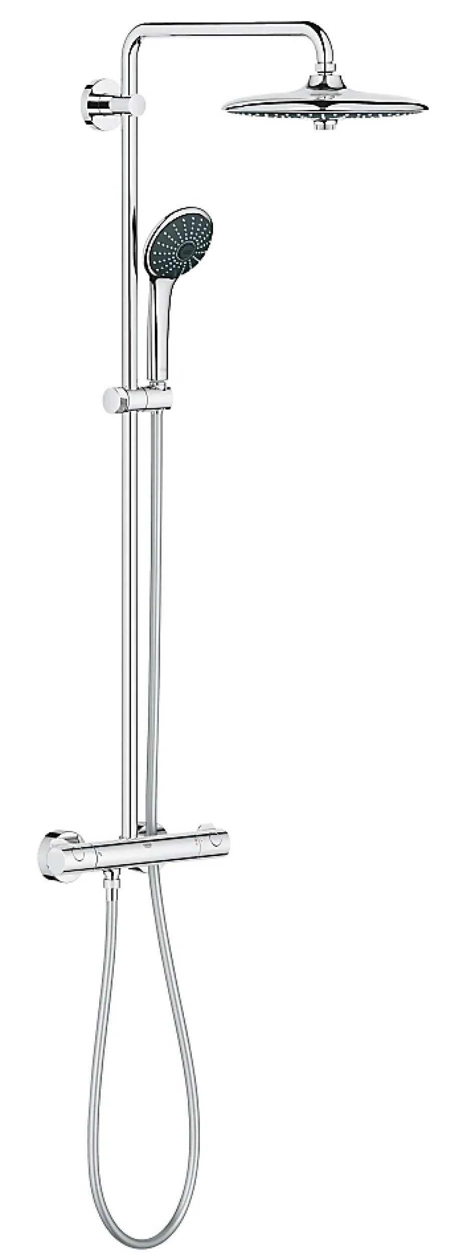 Grohe Colonne de douche thermostatique chrome H.112 cm, Vitalio TurboStat