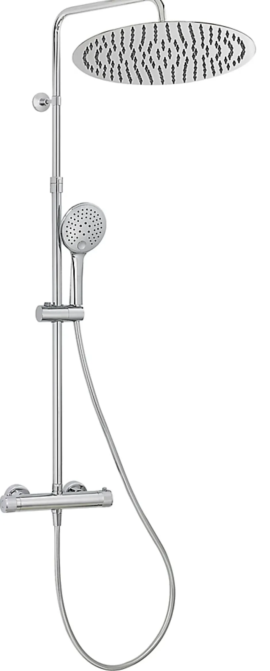 MTK Colonne de douche thermostatique chromée XL Deluxe 400* Colonne De Douche Thermostatique