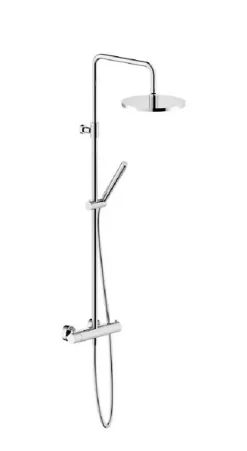 Nobili Colonne de douche thermostatique TONDA avec douchette stylo - Coloris: PVD Miele brossé