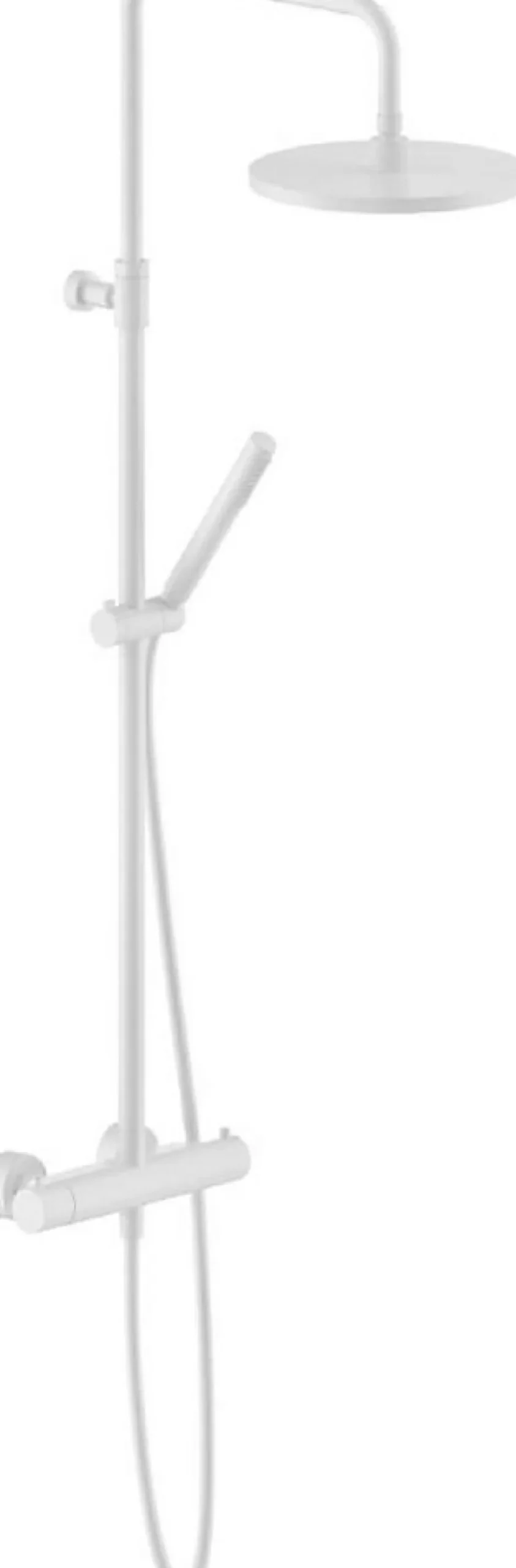 Nobili Colonne de douche thermostatique TONDA avec douchette stylo - Coloris: PVD Miele brossé