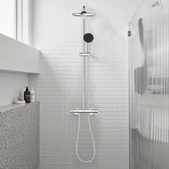 Grohe Colonne de douche thermostatique chrome H.112 cm, Vitalio Start