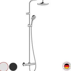 Hansgrohe Colonne de douche thermostatique Vernis Blend 200 chromé