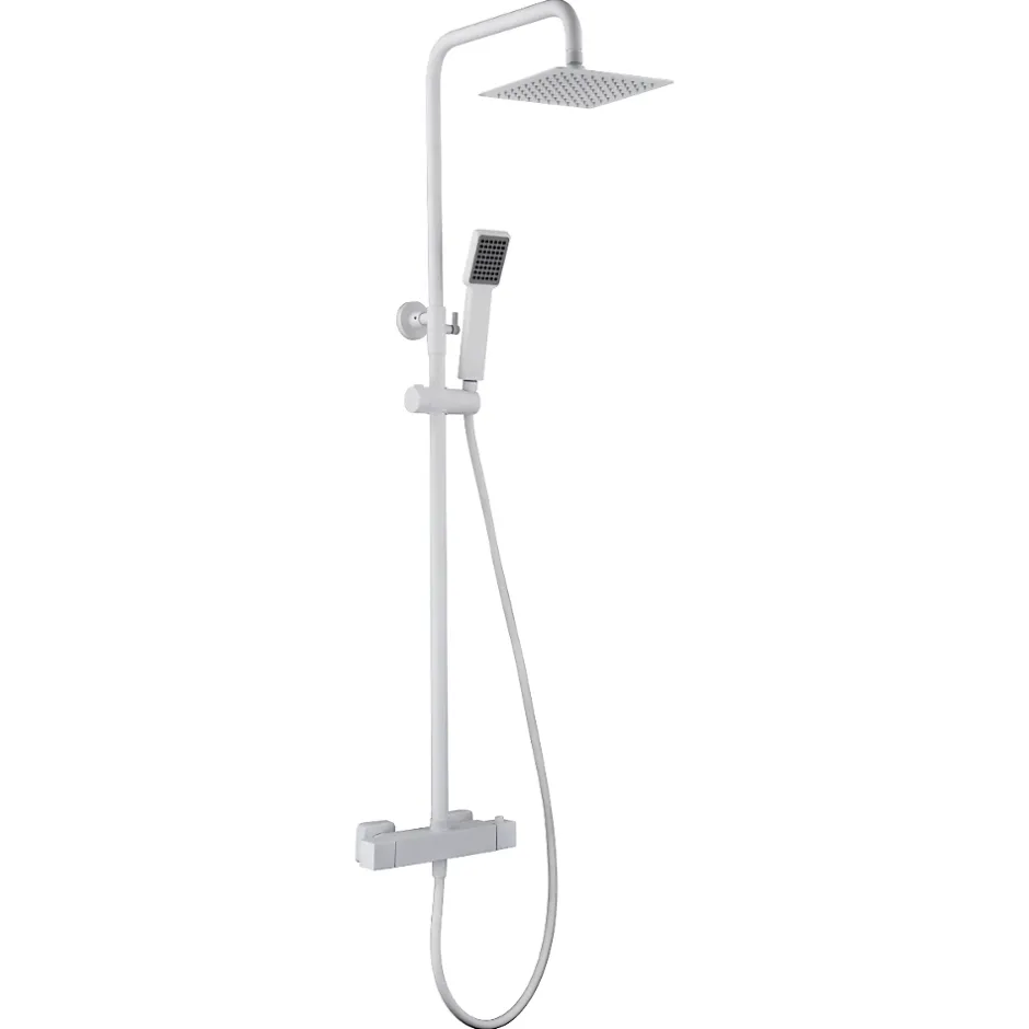 Imex Colonne de Douche Thermostatique Anti-Calcaire Blanc Mat ART BTAR025/BL