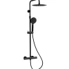 Essebagno Colonne de douche thermostatique noir Luisa* Colonne De Douche Thermostatique
