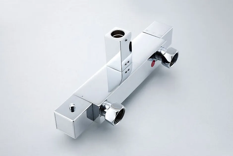 Bernstein Colonne de douche thermostatique acier inox, tête de douche 35x35cm - 110x15cm - SEDAL 8921 BASIC 35x35cm* Colonne De Douche Thermostatique