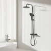 Teeno Colonne de douche thermostatique, Système de douche thermostatique Trente-huit degrés Celsius , Noir* Robinet De Douche