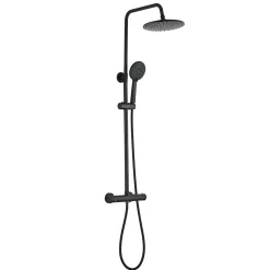 Teeno Colonne de douche thermostatique, Système de douche thermostatique Trente-huit degrés Celsius , Noir* Robinet De Douche