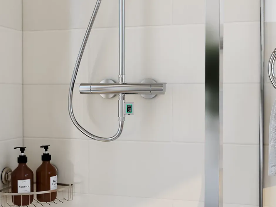GoodHome Colonne de douche thermostatique Cavally