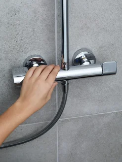 GoodHome Colonne de douche thermostatique Cavally