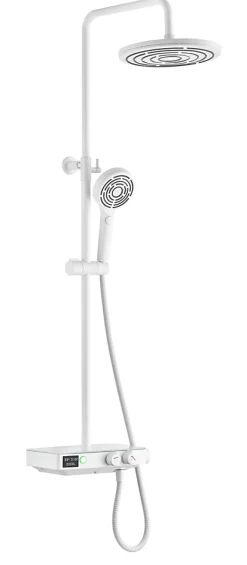 Edouard Rousseau Colonne de douche thermostatique blanche, Ekogest
