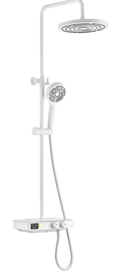 Edouard Rousseau Colonne de douche thermostatique blanche, Ekogest
