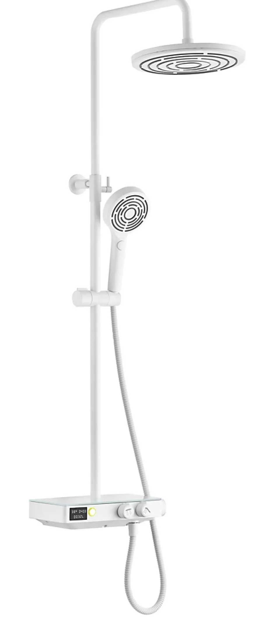Edouard Rousseau Colonne de douche thermostatique blanche, Ekogest