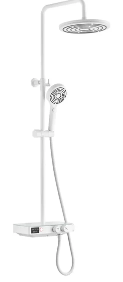 Edouard Rousseau Colonne de douche thermostatique blanche, Ekogest